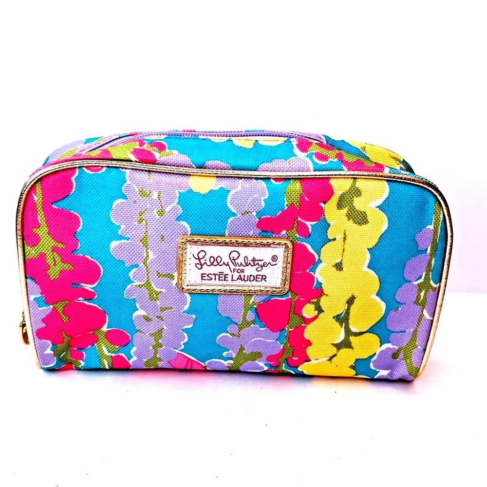 Lilly Pulitzer For Estée Lauder Bright Floral Zip Makeup Pouch